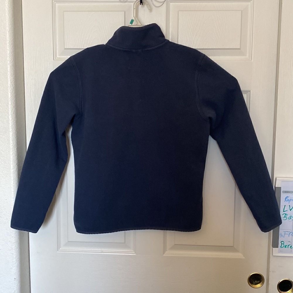 REI Cooperative Men’s Navy Snap Button Pullover Sweater Size M - Picture 2 of 4